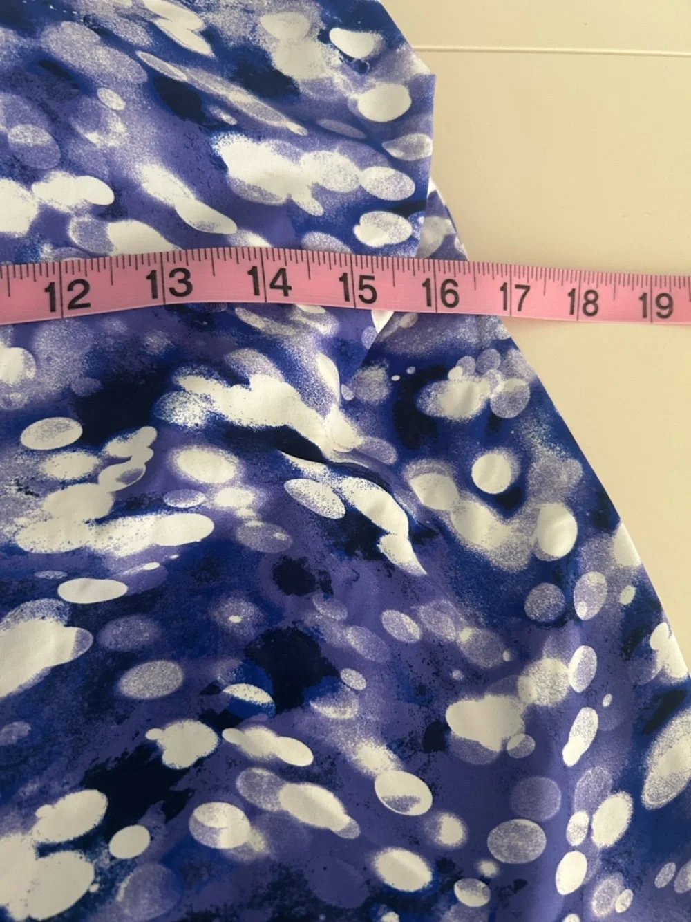 New Lands' End Regular High Neck Swim Dress Brush Tie Dye size 6